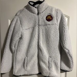 Champion White Fleece - University of Minnesota size small